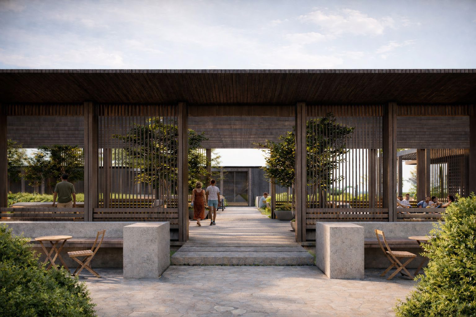 Side patios