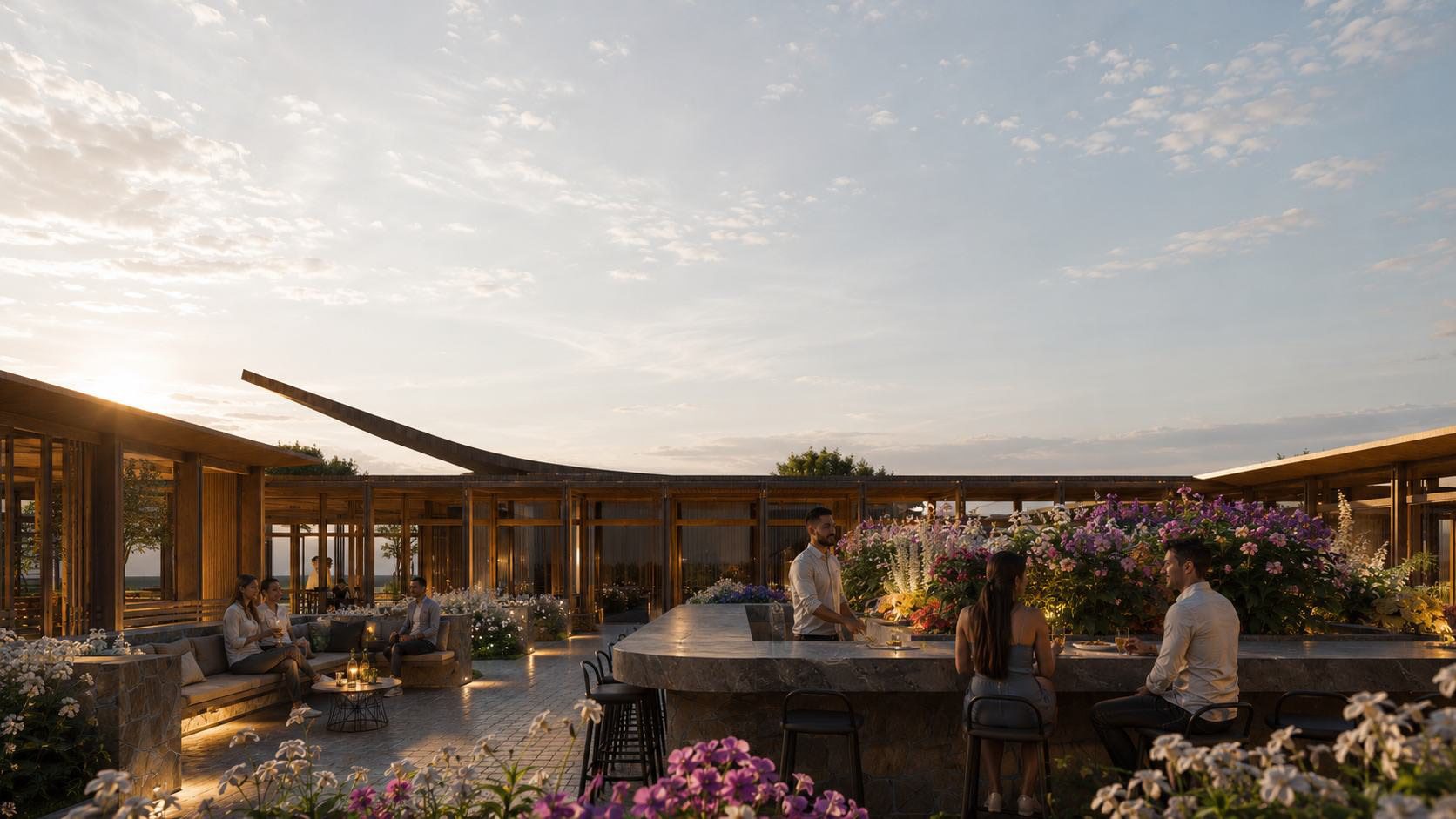 Outdoor bar