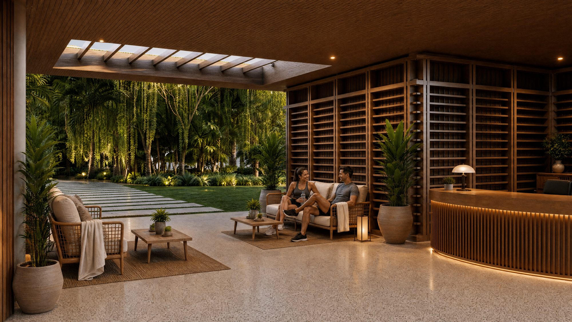 Reception and lounge